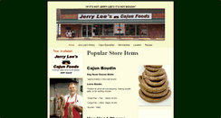 Desktop Screenshot of jerryleescajunfoods.com